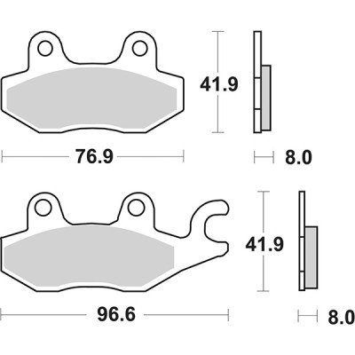 PASTIGLIE FRENO SBS 638PSI