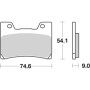 PASTIGLIE FRENO ANTERIORE RACING SBS 645DCC