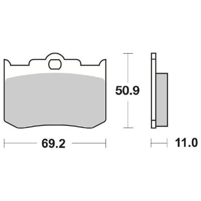 PASTIGLIE FRENO SBS 662H.HF