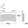 PASTIGLIE FRENO ANTERIORE SBS 665HS