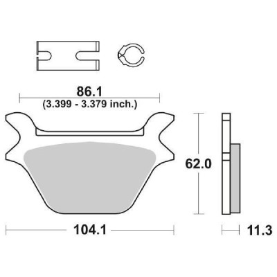 PASTIGLIE FRENO POSTERIORE SBS 669H.LS