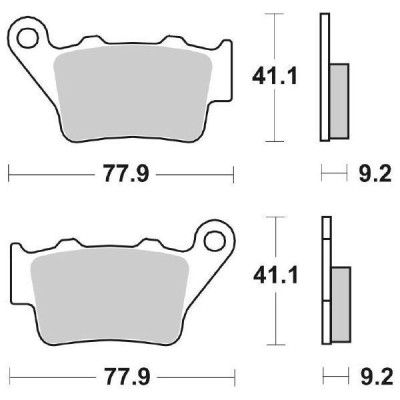 PASTIGLIE FRENO SBS 675SI