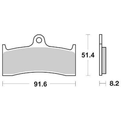 PASTIGLIE FRENO ANTERIORE SBS 676HS