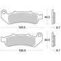 PASTIGLIE FRENO ANTERIORE SBS 685HS