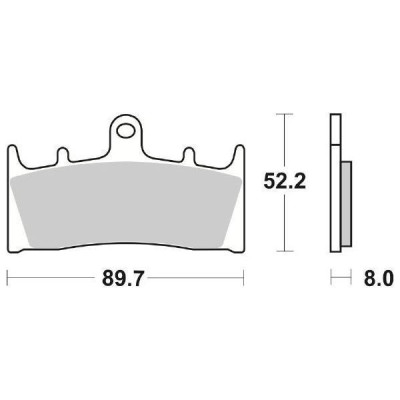 PASTIGLIE FRENO ANTERIORE SBS 686HS