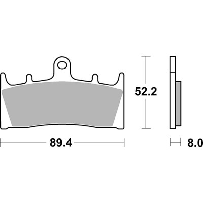 PASTIGLIE FRENO ANTERIORE RACING SBS 686RST