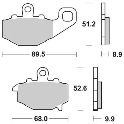 PASTIGLIE FRENO SBS 687HF