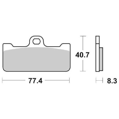 PASTIGLIE FRENO ANTERIORE RACING SBS 695DS-1