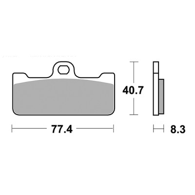 PASTIGLIE FRENO ANTERIORE RACING SBS 695DS-2