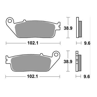 PASTIGLIE FRENO ANTERIORE RACING SBS 700RS