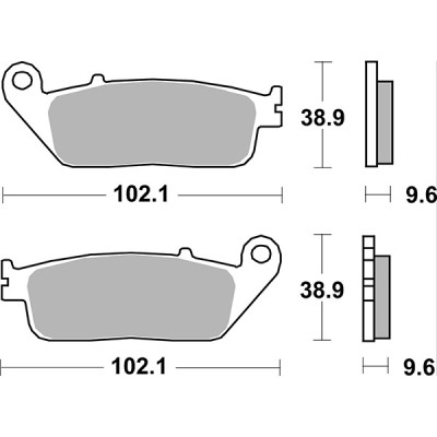 PASTIGLIE FRENO ANTERIORE RACING SBS 700RST