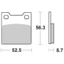 PASTIGLIE FRENO POSTERIORE SBS 701LF