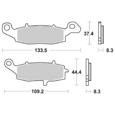 PASTIGLIE FRENO SBS 705HF