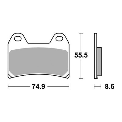 PASTIGLIE FRENO ANTERIORE RACING SBS 706DS-2