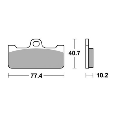 PASTIGLIE FRENO ANTERIORE RACING SBS 711DS-2