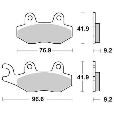 PASTIGLIE FRENO SBS 713HF