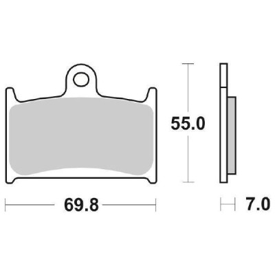 PASTIGLIE FRENO ANTERIORE SBS 714HS