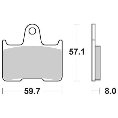 PASTIGLIE FRENO POSTERIORE SBS 715LS