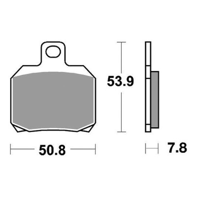 PASTIGLIE FRENO POSTERIORE RACING SBS 730RQ