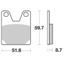 PASTIGLIE FRENO POSTERIORE SBS 733LS