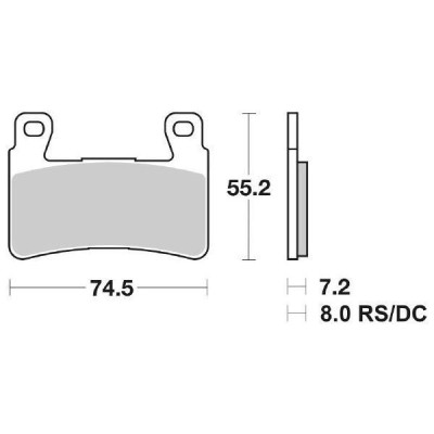 PASTIGLIE FRENO ANTERIORE SBS 734HS