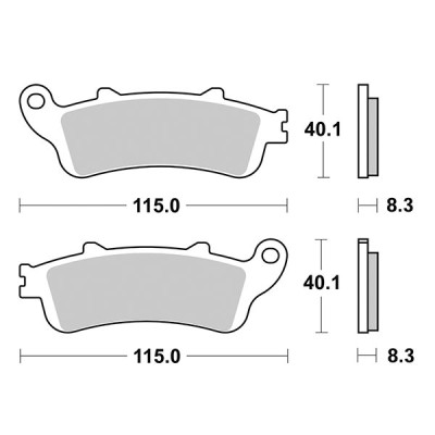 PASTIGLIE FRENO ANTERIORE SBS 735SP