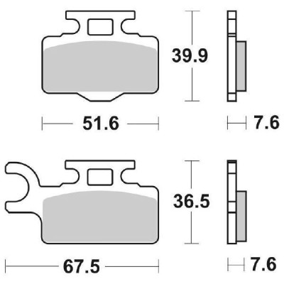 PASTIGLIE FRENO SBS 752SI