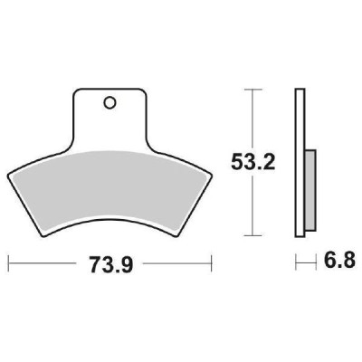 PASTIGLIE FRENO SBS 755ATS