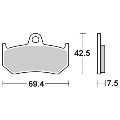 SET 4 PASTIGLIE FRENO ANTERIORE RACING SBS 762RST