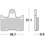 PASTIGLIE FRENO POSTERIORE SBS 765LS