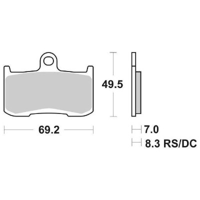 PASTIGLIE FRENO ANTERIORE SBS 782HS