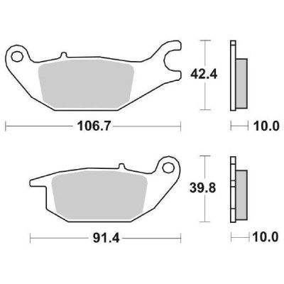 PASTIGLIE FRENO SBS 784HF