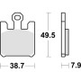 SET 4 PASTIGLIE FRENO ANTERIORE RACING SBS 788RST