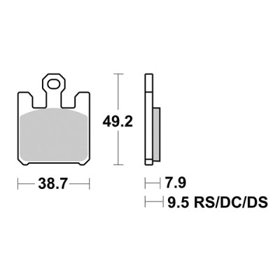 PASTIGLIE FRENO ANTERIORE SBS 788SP