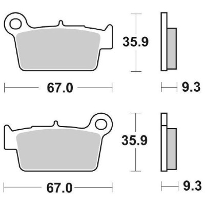 PASTIGLIE FRENO SBS 790CS