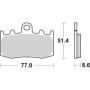 PASTIGLIE FRENO ANTERIORE RACING SBS 796RST