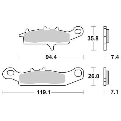 PASTIGLIE FRENO RACING SBS 801RSI