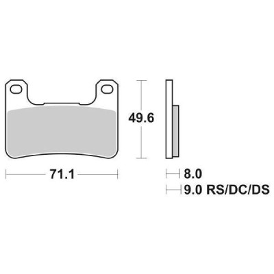 PASTIGLIE FRENO ANTERIORE RACING SBS 806DC