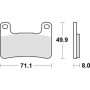 PASTIGLIE FRENO ANTERIORE RACING SBS 806RST