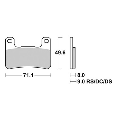 PASTIGLIE FRENO ANTERIORE RACING SBS 806RST