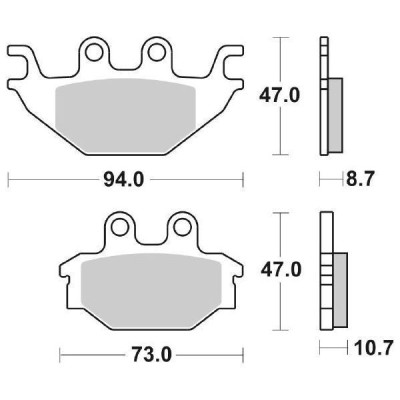 PASTIGLIE FRENO SBS 810SI