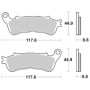 PASTIGLIE FRENO ANTERIORE SBS 828HS