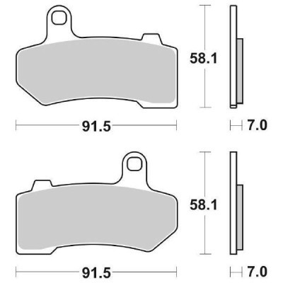 PASTIGLIE FRENO ANTERIORE SBS 830H.HS