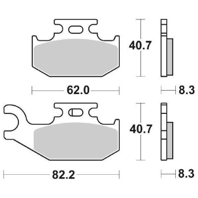 PASTIGLIE FRENO SBS 836SI