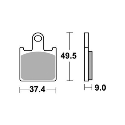 PASTIGLIE FRENO ANTERIORE RACING SBS 838DS-2