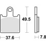 SET 4 PASTIGLIE FRENO ANTERIORE RACING SBS 838RST