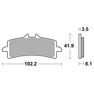 PASTIGLIE FRENO ANTERIORE RACING SBS 841DS-2