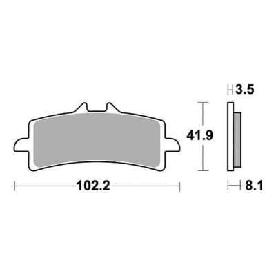 PASTIGLIE FRENO ANTERIORE RACING SBS 841RST