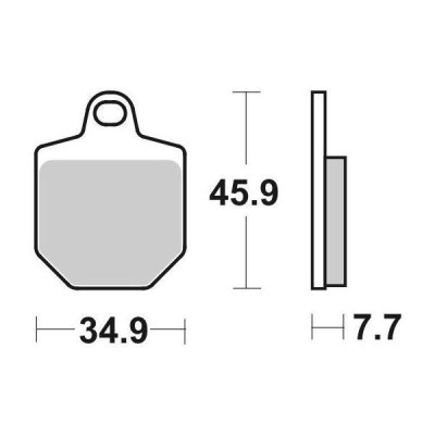 SET 4 PASTIGLIE FRENO ANTERIORE RACING SBS 843RSI