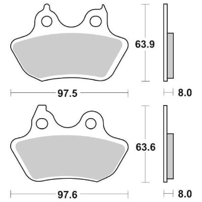 PASTIGLIE FRENO POSTERIORE SBS 846H.LS